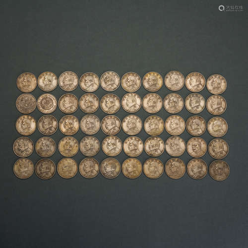 中國古代銀幣 五十枚