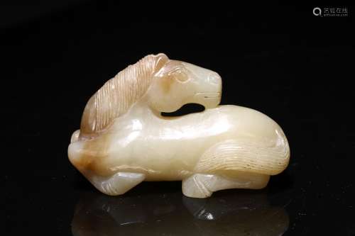 QIN DYNASTY, WHITE JADE HORSE