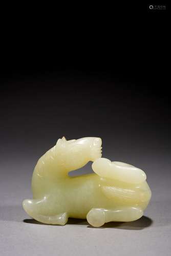 QIN DYNASTY, WHITE JADE, WOMA PAPERWEIGHT