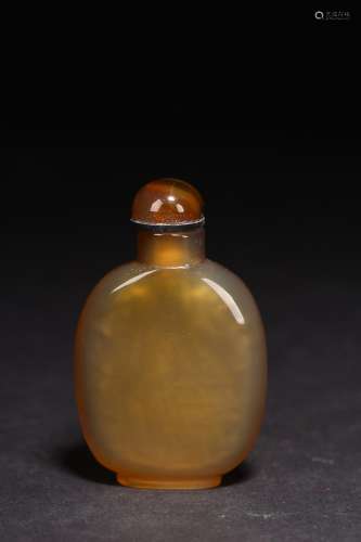 QIN DYNASTY, AGATE SNUFF BOTTLE