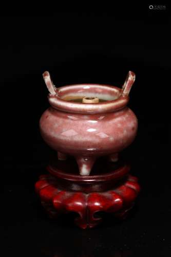 QIN DYNASTYRED GLAZE INCENSE BURNER