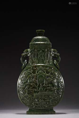 QIN DYNASTY, JASPER VASE