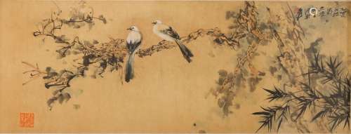 ZHANG DAQIAN, MAGPIES ON PINE BRANCHES