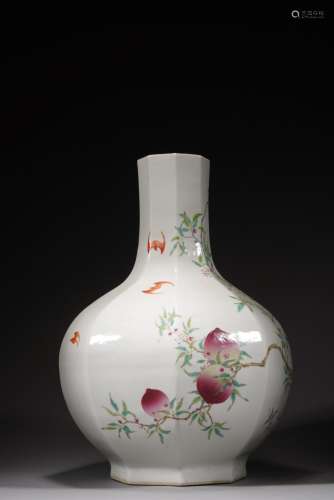 QIN DYNASTY, LONGEVITY PEACH VASE