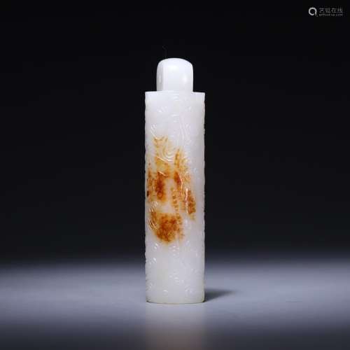 And hetian jade YunLongWen led tube, size: 8.1 * 2.0 cm, 51....