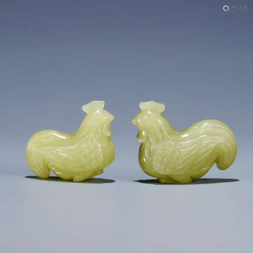 , hetian chicken Huang Yutian pair, size: 4.5 * * * * 2.0 3....