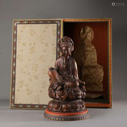 : rare old aloes guanyin cave,Size, weight of 1006 g 35.5 cm...
