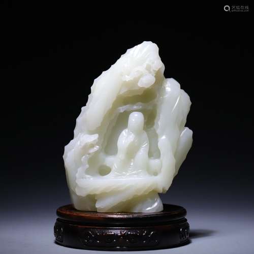 Hetian jade figures dashanzi, size: 8.5 * * * * 3.5 12.2 cm,...