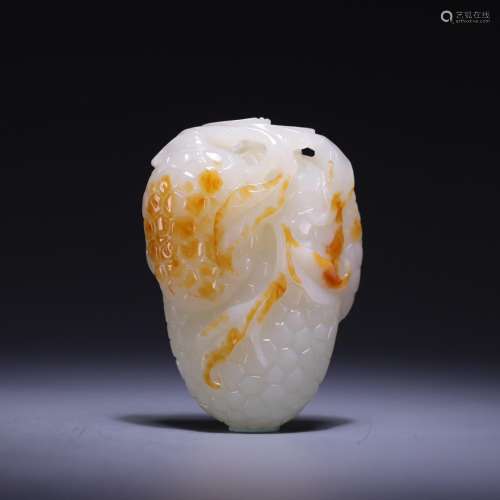 , hetian jade melon and fruit pieces, size: 6.6 * * * * 4.8 ...