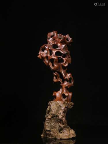 The boxwood carving bionic taihu dashanzi furnishing article...