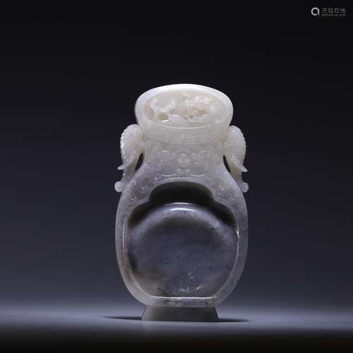 , hetian jade seed makings taiping like inkstone, size: 12 *...