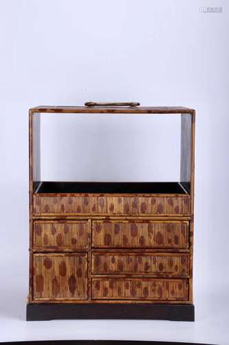 Abroad circumfluence, mottled bamboo treasure cabinet oneFin...