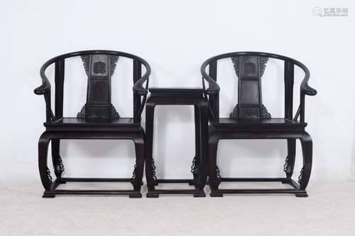 palace rosewood chairs three-piece suitChair: face high 0.5 ...