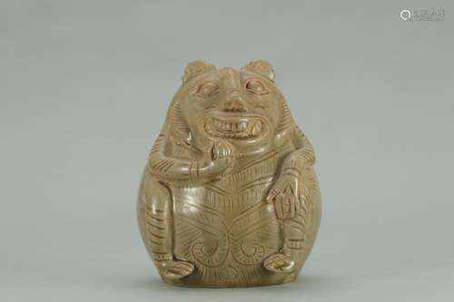 , the kiln celadon bearSize: 17 abdominal diameter 13.5Plast...