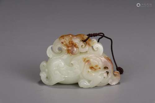 : hetian jade therefore phoenix furnishing articles5.8 cm lo...