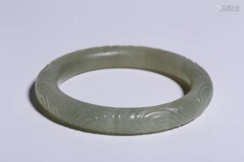 South, hotan jade moire braceletArticle 7.9 CM in diameter t...