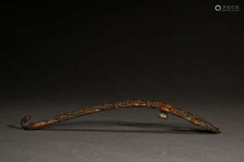 , copper longnu belt hookSize, 21.5 cm long 2.5 cm wide weig...