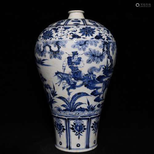 Under the blue and white Xiao Heyue after 42.5 x27Xinwen plu...