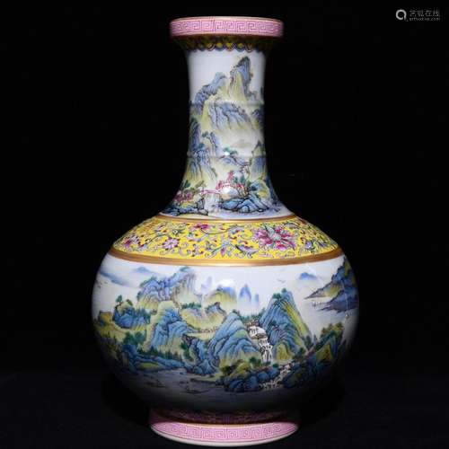 Pastel landscape grain dish buccal bottle, high diameter of ...