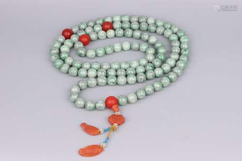 Old jade 108 court beadsSpecification: bead diameter 1.37 cm...