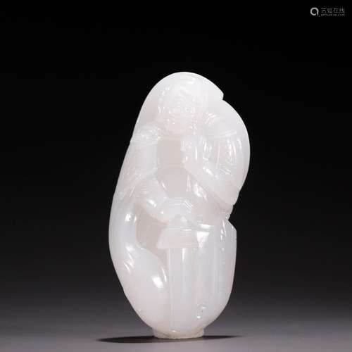 The original stone, hetian jade seed makings military comman...