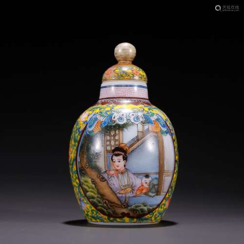 , the old material foetus enamel colour three niang godson w...