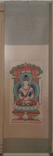 Chang dunhuang BuddhaHeart size 45 * 85 cmChang (Chang Dai -...