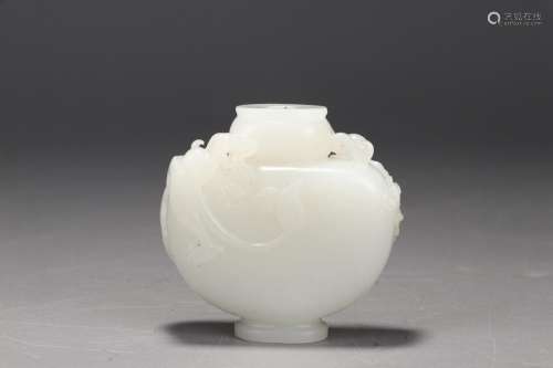 : hetian jade YunLongWen snuff bottles5.1 ㎝ long, wide 2.1 ㎝...