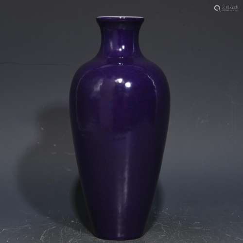 Eggplant purple glaze bottle 21 x9
