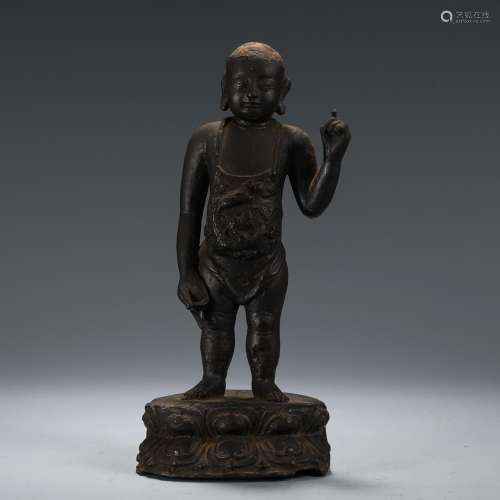 , copper character stands resembleSize, wide 19.5 9.3 7.1 cm...