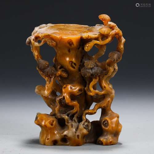 Shoushan stone, furnishing articlesSize, 11.8 9 high 5.7 cm ...