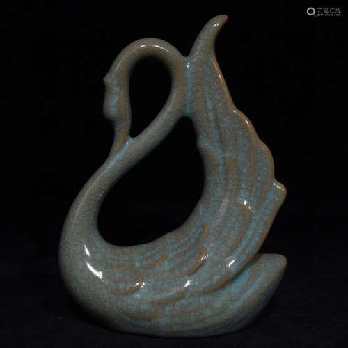 Your kiln ice crack swan furnishing articles 18 x12. 8