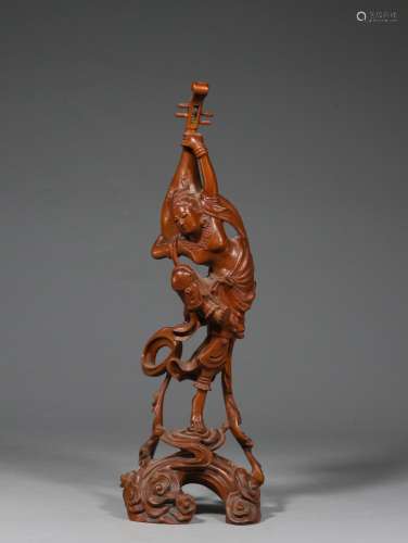 Boxwood manual sculpture flying lady rebound pipa character ...