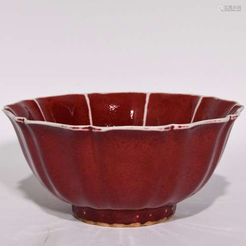 The red ten bowl 8.8 x19.3 edges