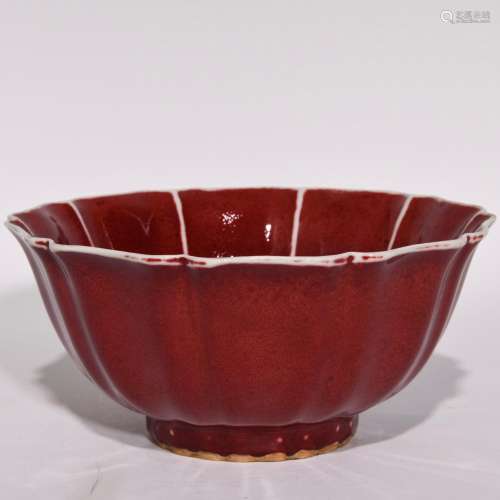 The red ten bowl 8.8 x19.3 edges
