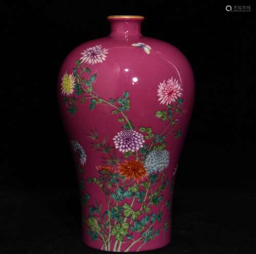 Carmine pastel chrysanthemum grain mei bottles, 20 diameter ...