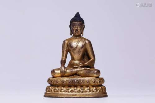 Like gold, copper Buddha 10 cm high, 7.4 cm long, wide 5..5 ...
