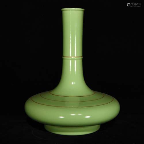Green glaze colour bottles, 28 x 22 cm