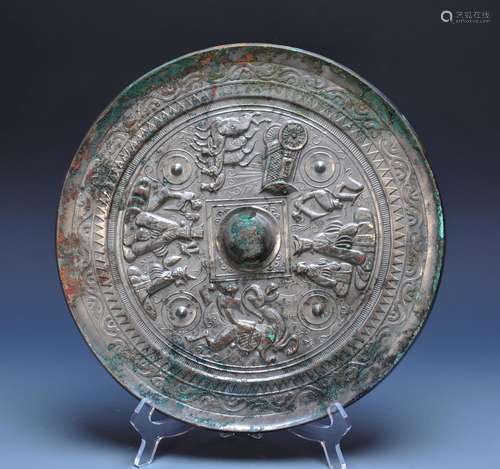 , horses and chariots, objectiveHigh size, diameter of 32.5 ...