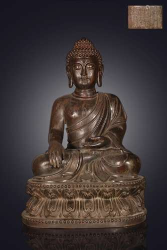 Precision casting copper foetus shakyamuni Buddha statueSize...