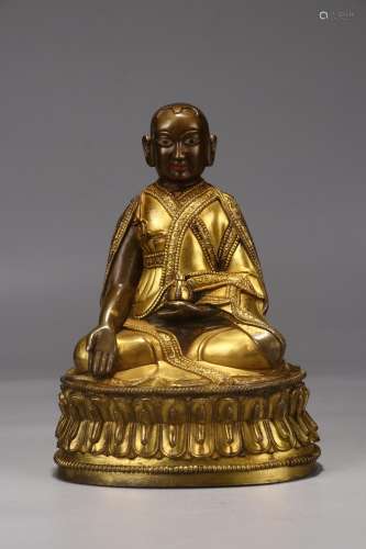T's statue: copper and gold22 cm long and 16.5 cm wide a...
