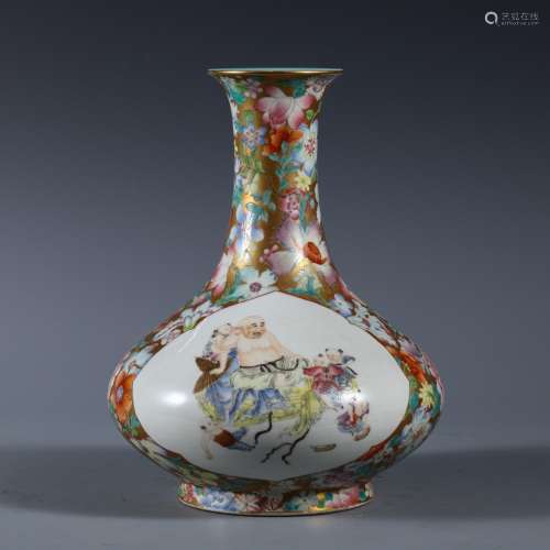 Thin neck bottles, colorful charactersSize, diameter of 21 2...