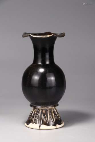 : ji kiln black glaze flower bottle mouth10 cm in diameter, ...