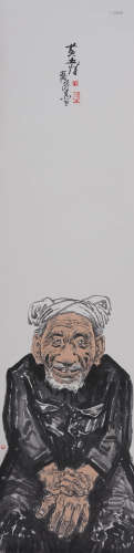 赵俊生(1944-2013)  黄土情之四 设色纸本  镜心