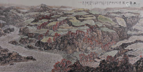 吴庆林(b.1950)  收获时节 设色纸本  镜心