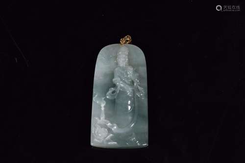 : jade goddess of mercySize: 6.8 cm wide and 3.3 cm high 0.9...