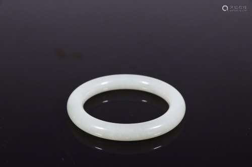 Hetian jade braceletSize: foreign economic 7.7 cm inner diam...