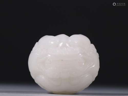 Hetian jade lions first cane headSpecification: high 4.3 cm ...