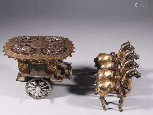 War bronze carts of gold or silver oneSpecification: high 14...