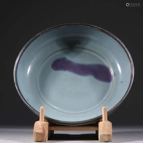 Pa variable glaze silveringplate.Specification: 5.2 cm high ...